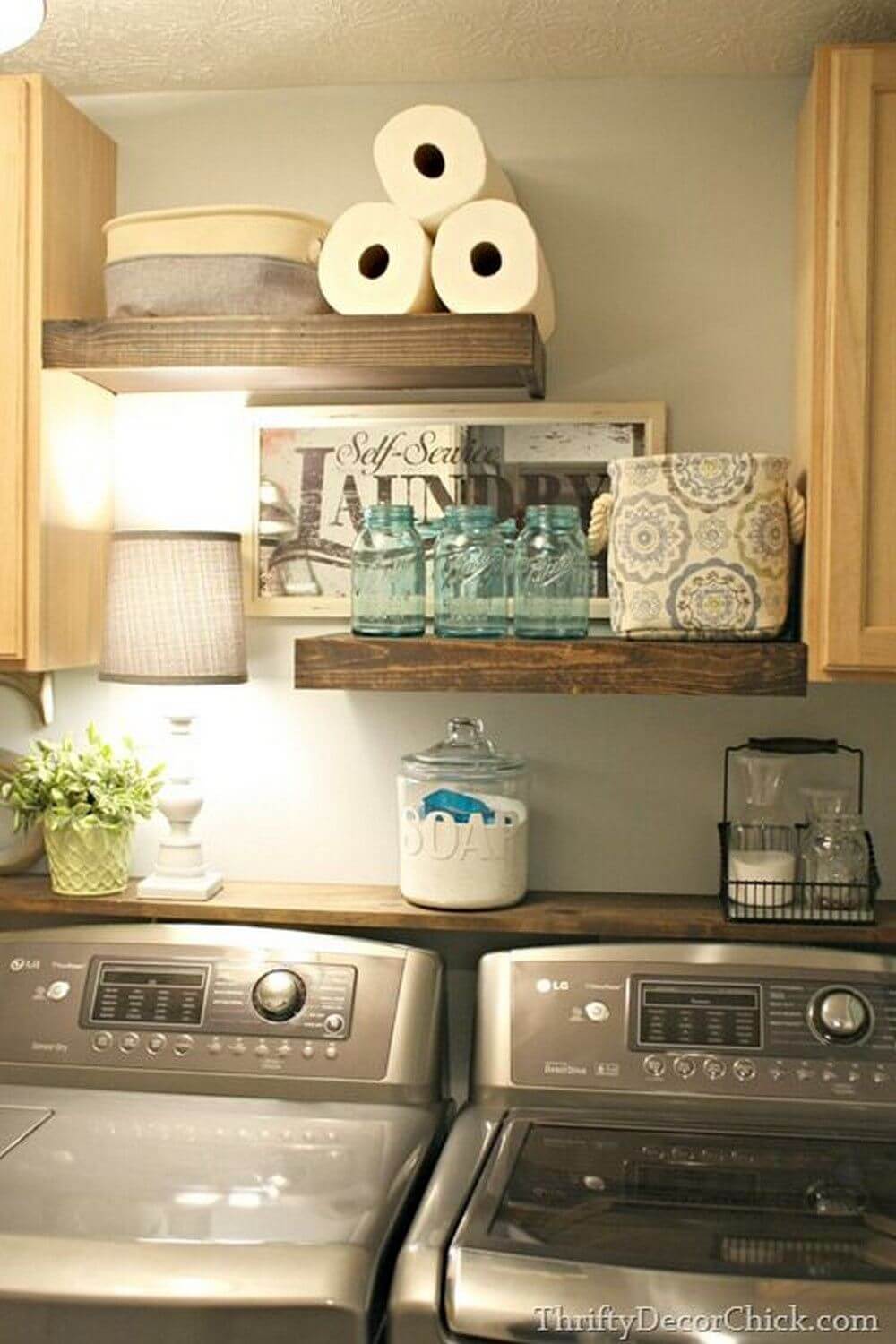 cheap cabinets for laundry room I absolutely adore the countertop ...