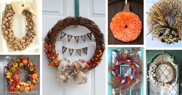 Featured image for 20 Creative DIY Fall Wreaths for Decorating Your Front Door