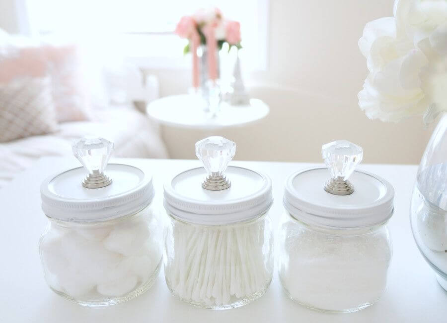 Cute DIY Storage Mason Jars