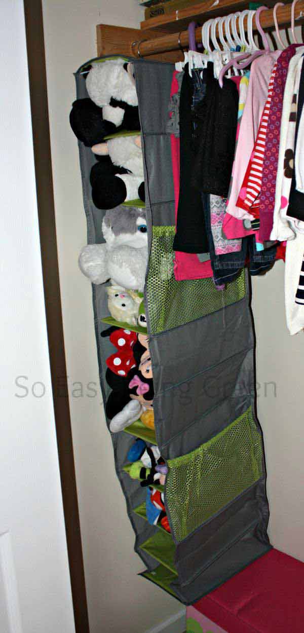 stuffed animal closet storage