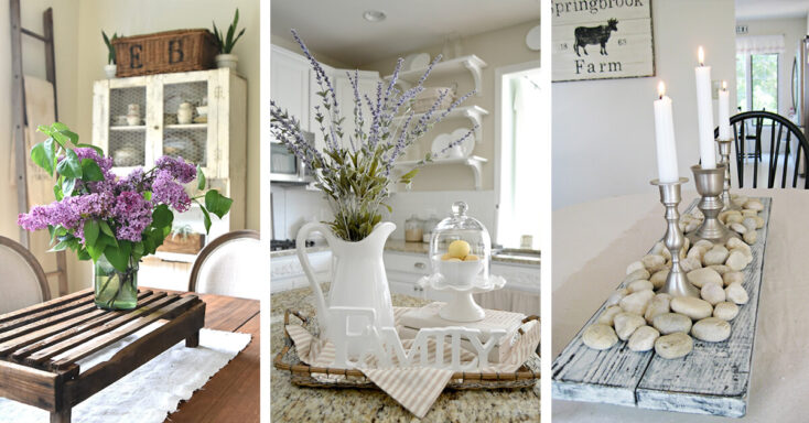 Featured image for 18 Beautiful Farmhouse Style Centerpieces that You Can Create Yourself