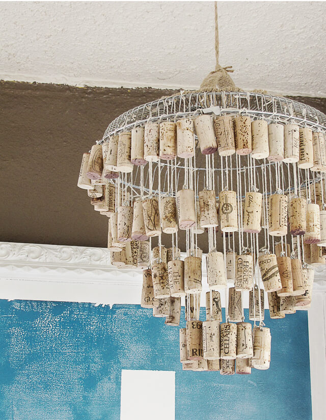 A Cork Chandelier That Can Delight