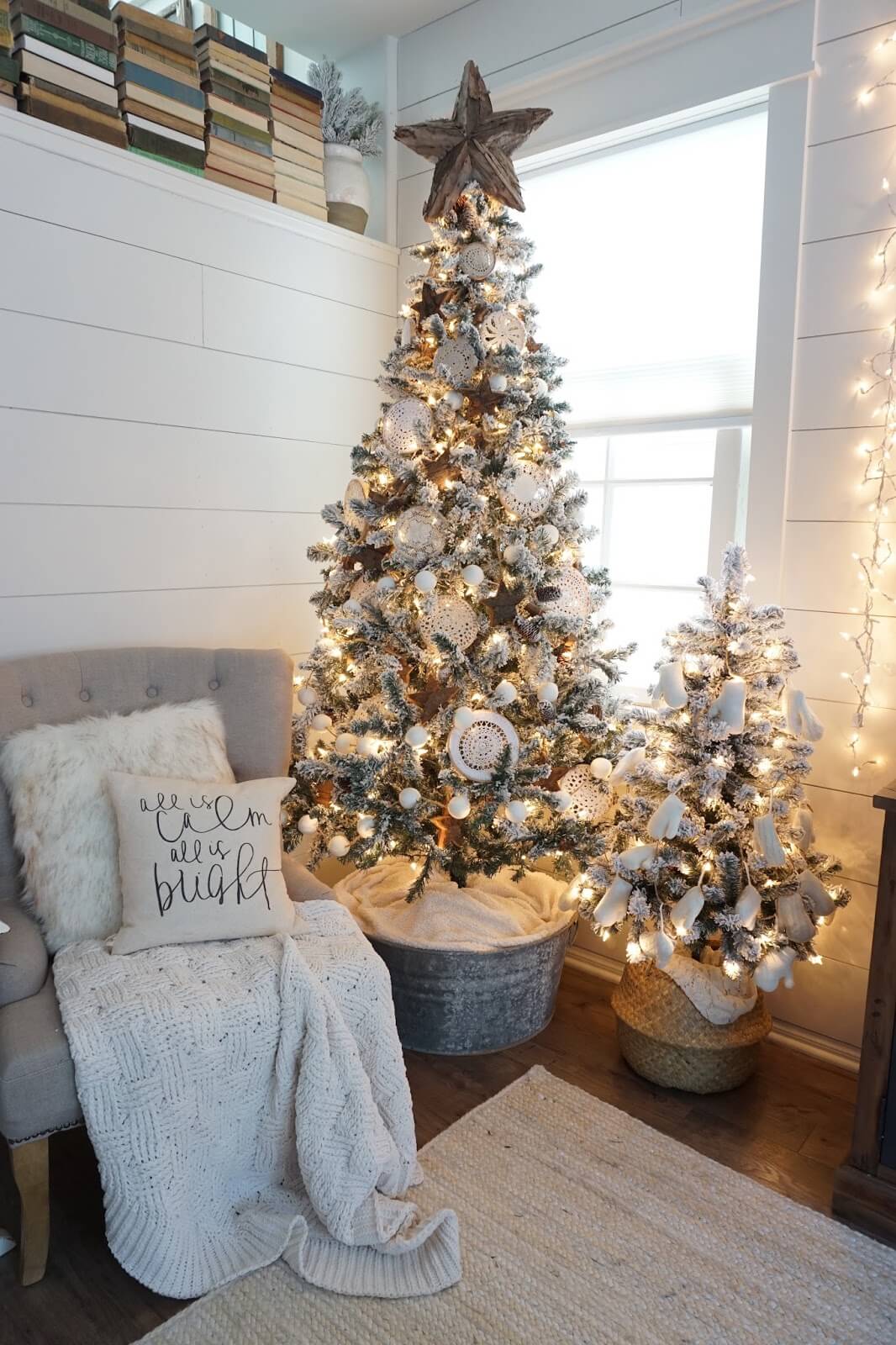 Breathtaking Dual Christmas Tree and Pillows Design