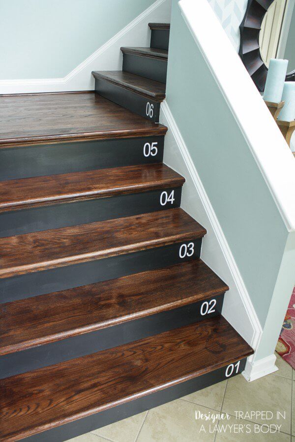 Dark Wood And Paint Against White Bannister