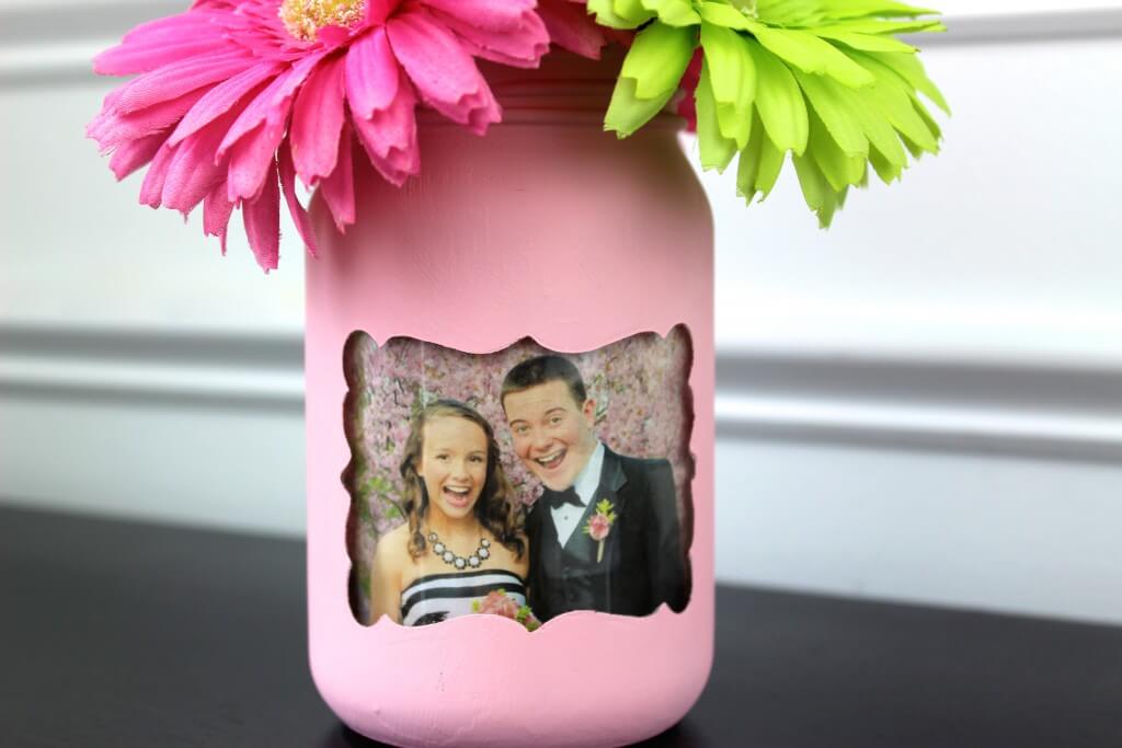 Picture Frame Mason Jar Keepsake