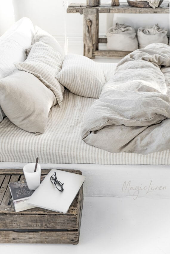 Natural Linen Bedding Set