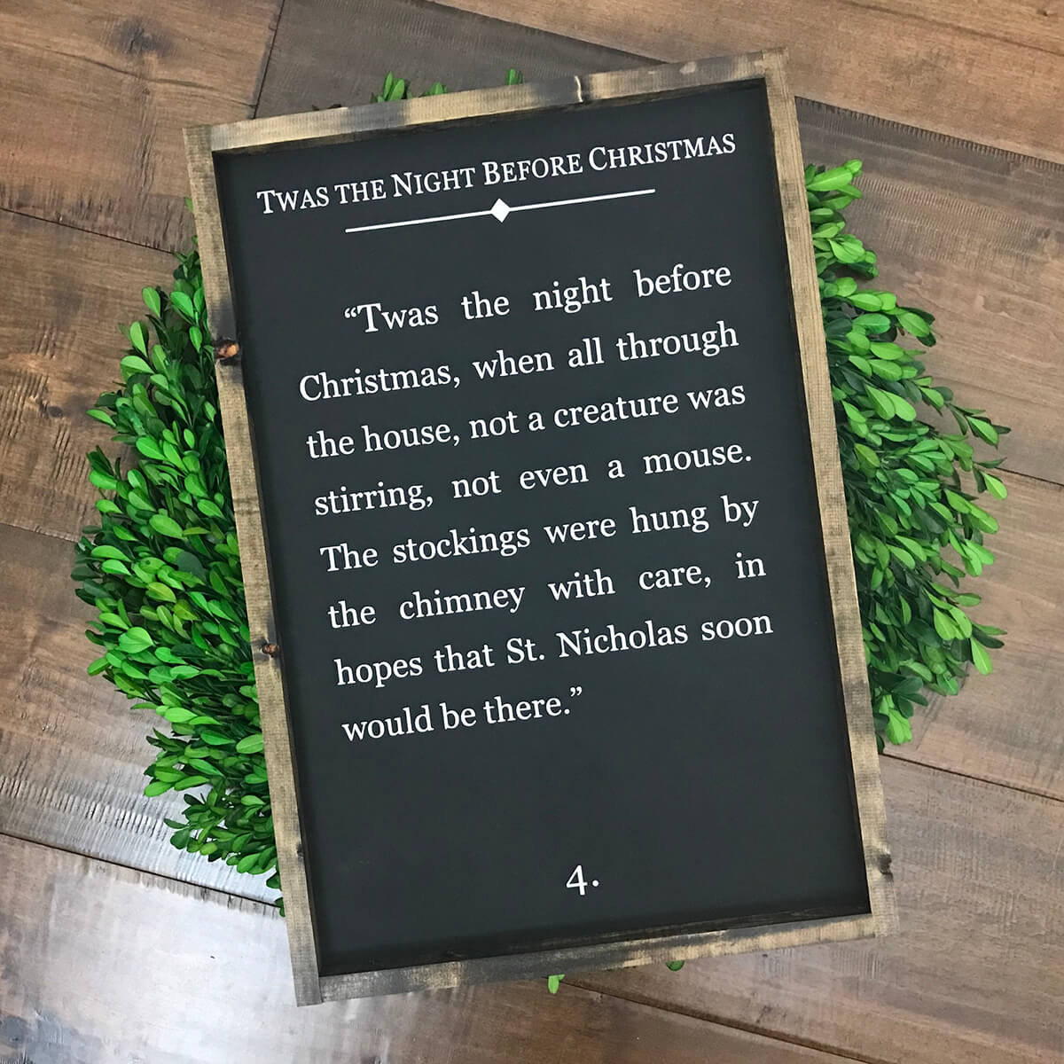 Classic 'Twas the Night Before Christmas Signage