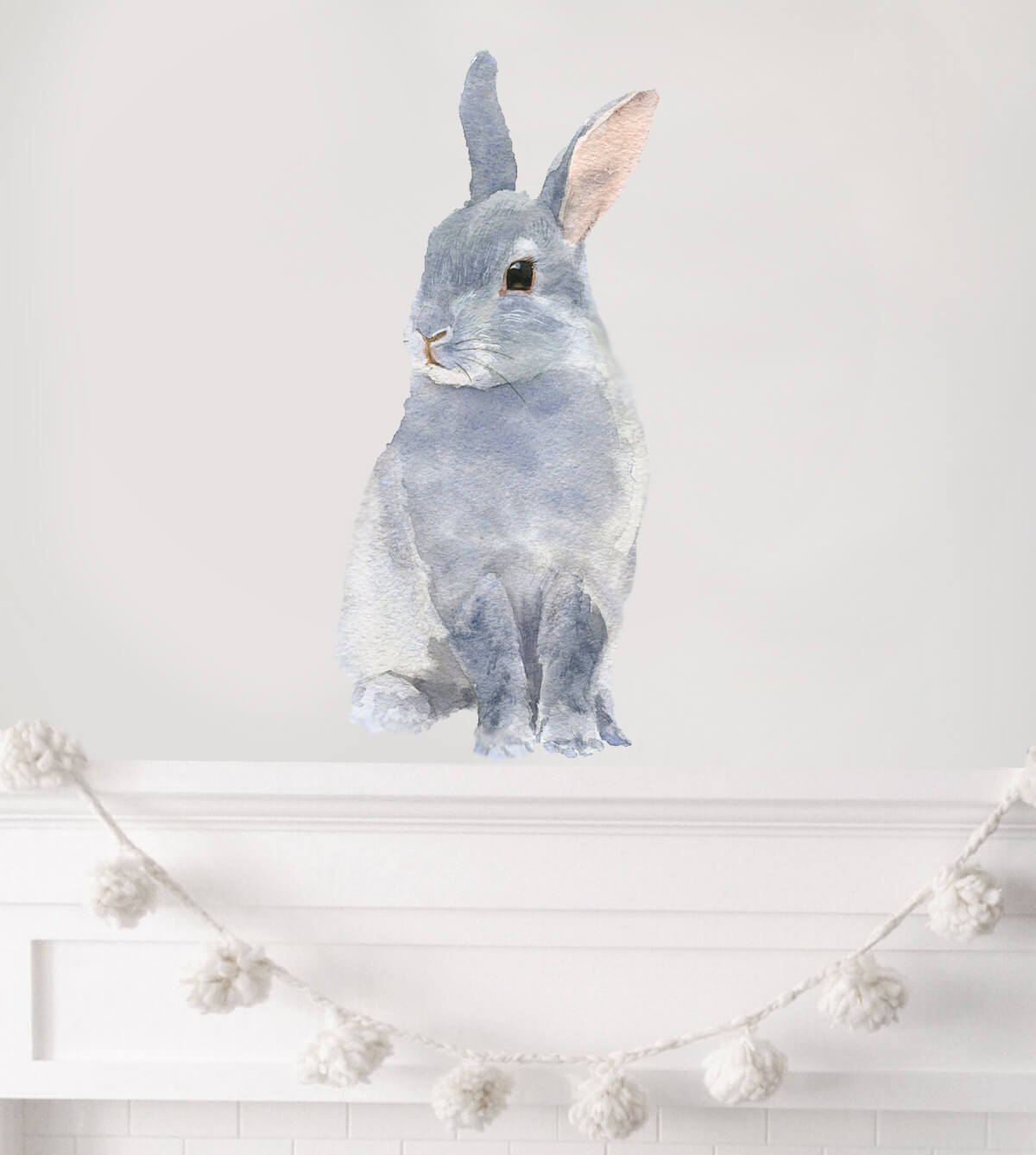 Gentle Water Color Bunny Wall Sticker