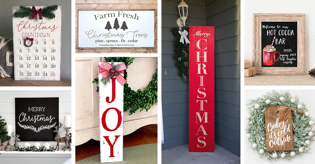 Wood Plank Design Hanging Sign OYEFLY Hanging Lighted Glowing Merry Christmas Sign style 8