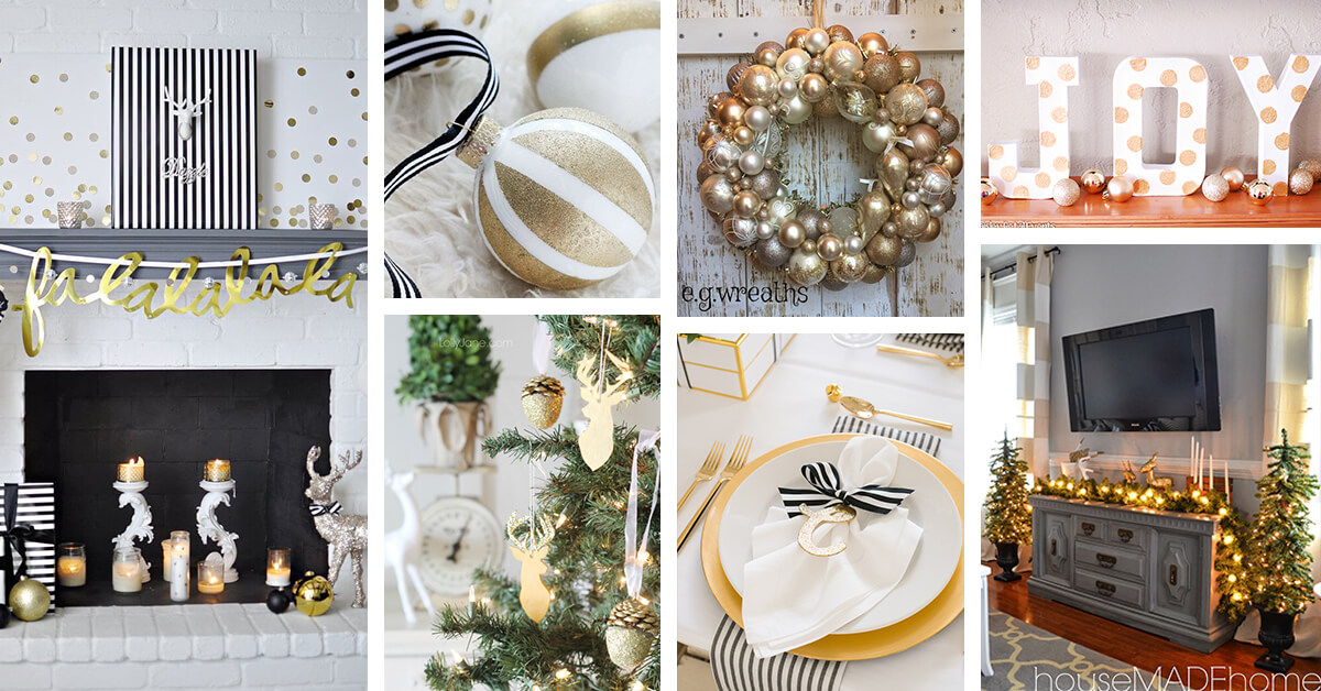 Featured image for “17 Festive Gold Christmas Decor Ideas for a Shiny and Beautiful Holiday”