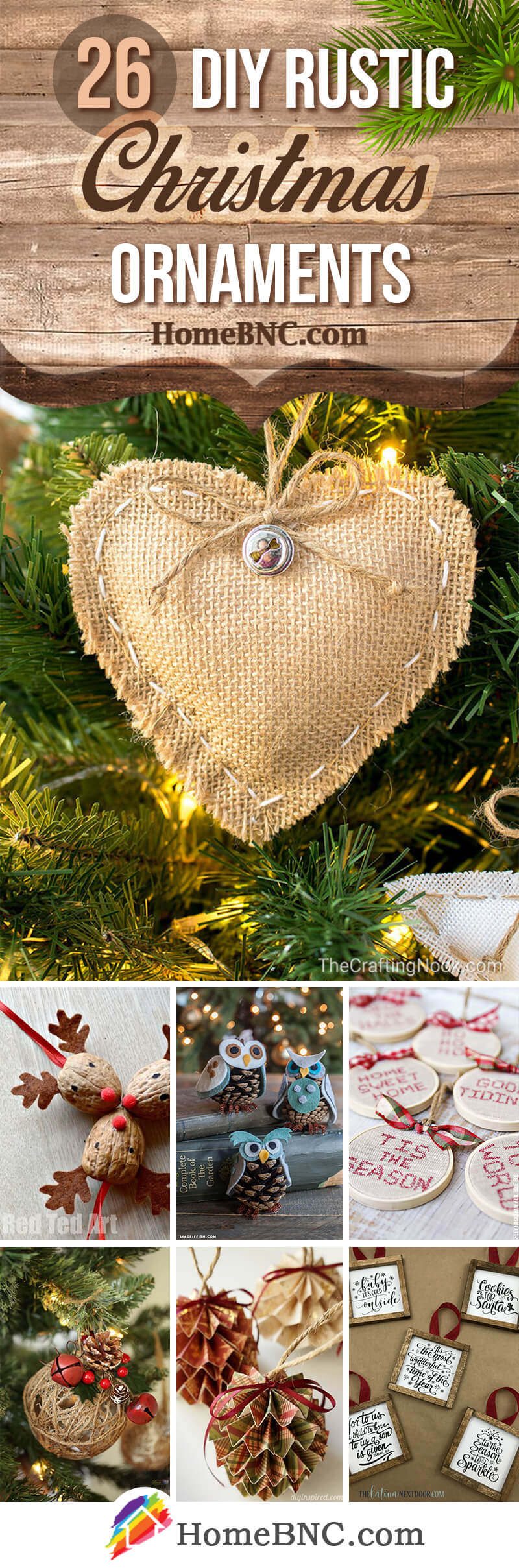 Download 26 Best Rustic Diy Christmas Ornament Ideas And Designs For 2020 PSD Mockup Templates