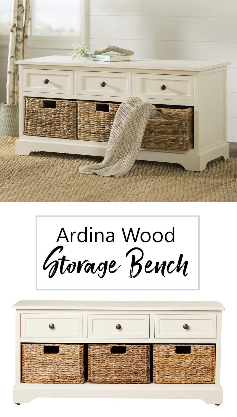 Ardina Wood Storage Bench