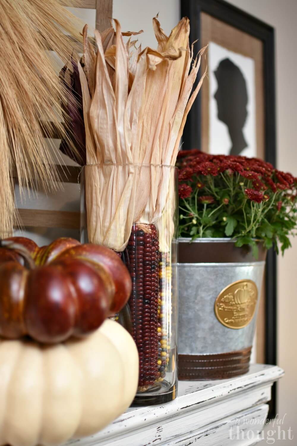 Burgundy Fall Decorations that Transition into Winter
