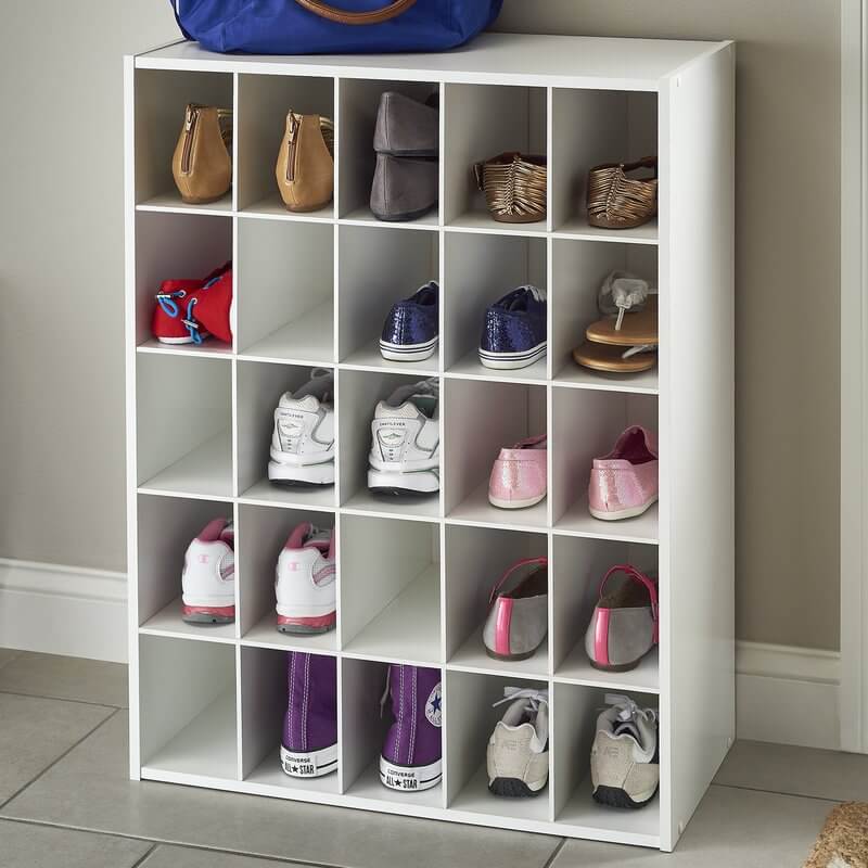 Cubes of Fun Stackable Shoe Rack