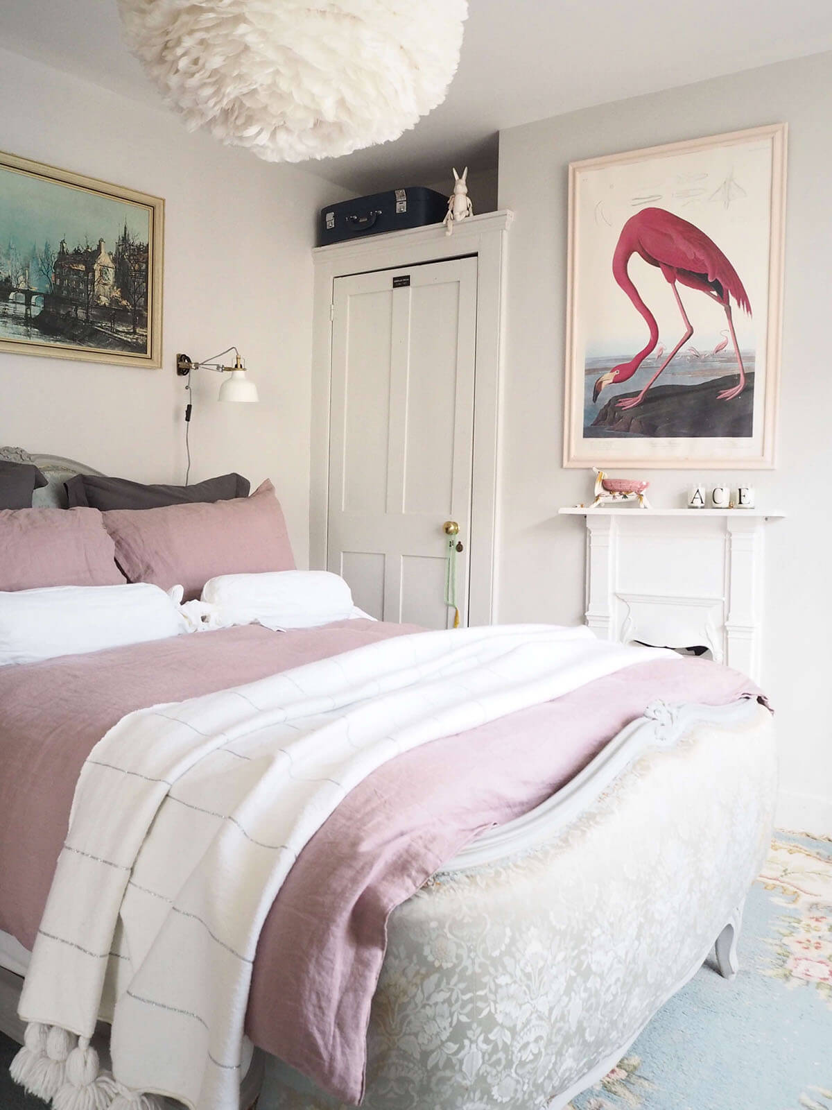 Styled & Sophisticated Pink Bedroom Décor