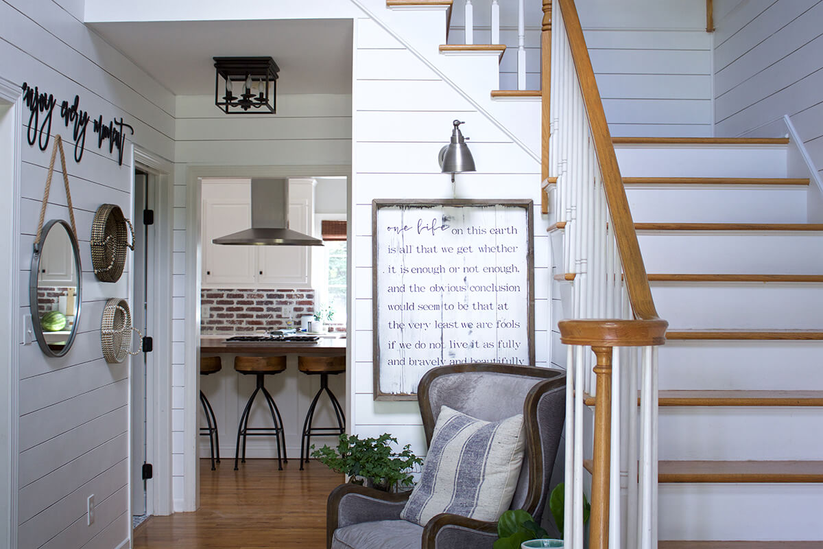 Cozy Corner with Armchair and Hanging Accents