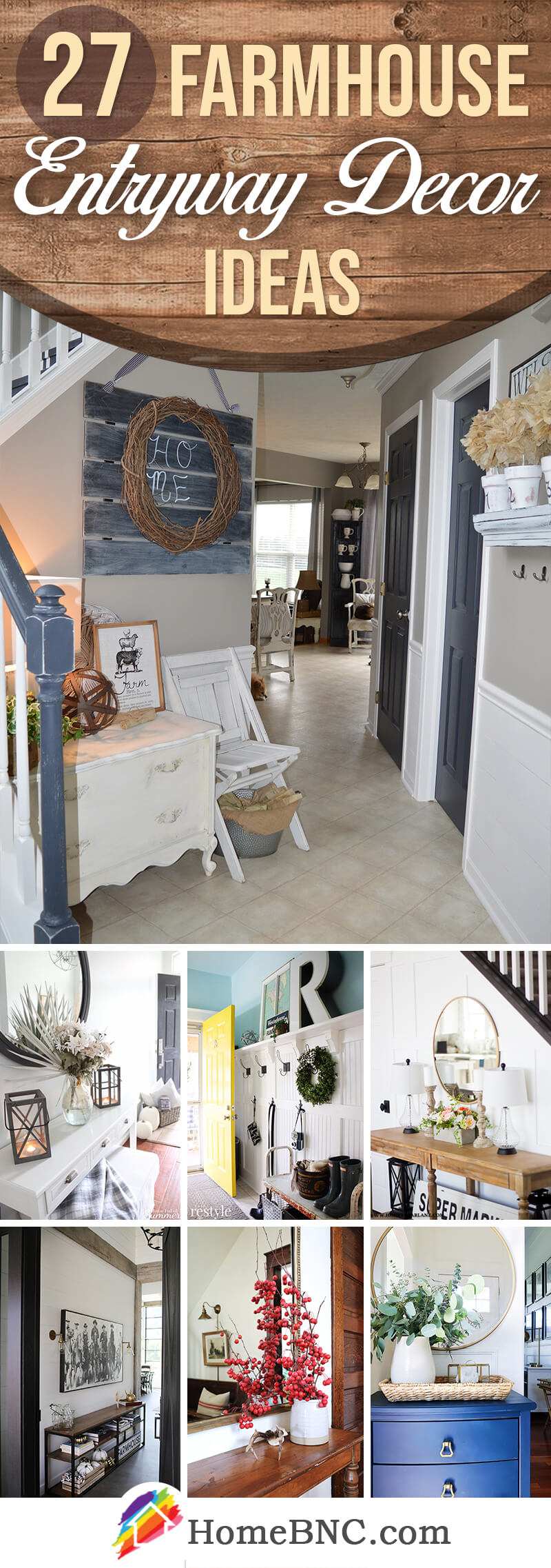 Farmhouse Entryway Decor Ideas