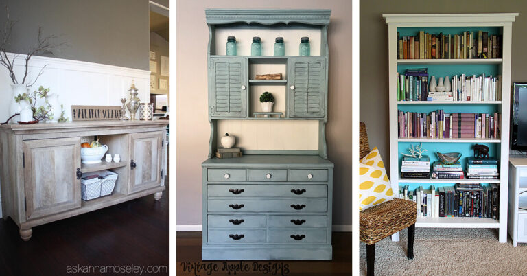 Inspiration for Old Bookcase and Dresser Paint Colors