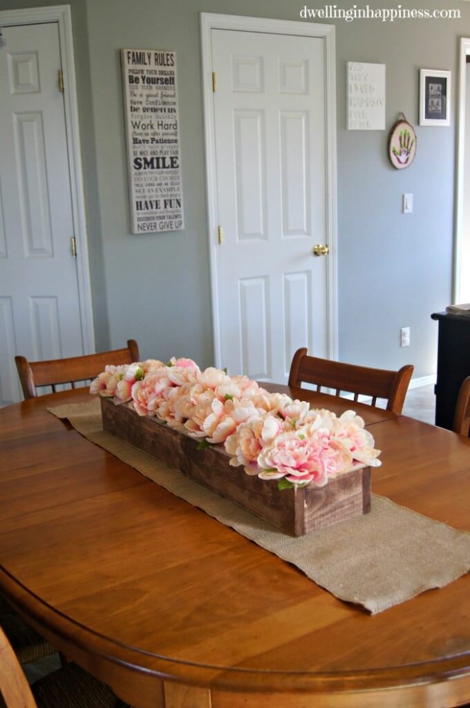 Pegboard Window Box Table Centerpiece