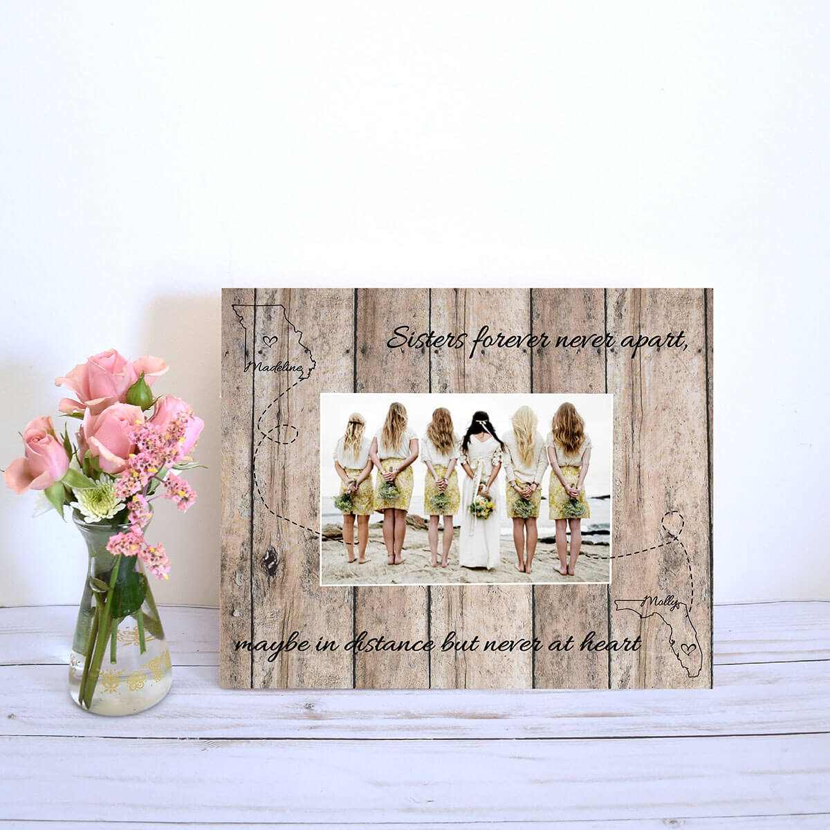 Country Chic Frame for Long Distance Friendships