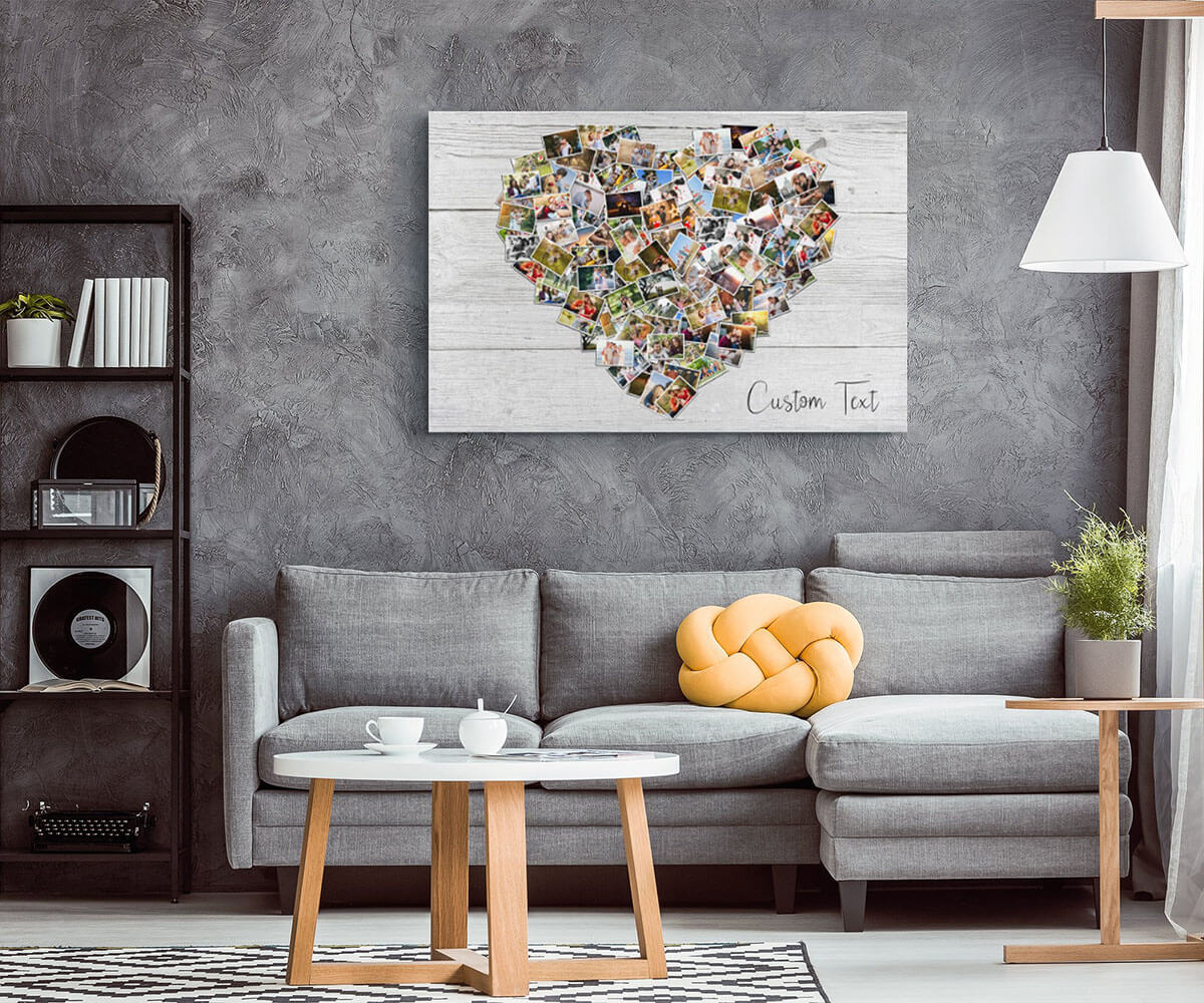 Heart-Shaped Photo Collage for Maximum Display