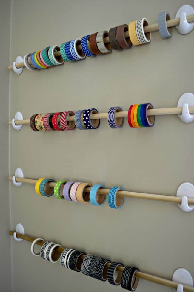A Simple Ribbon Wall Organizer