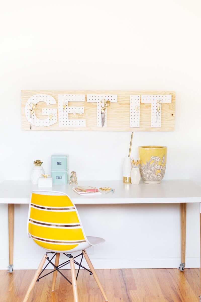 Creating Decor with Pegboard Letters
