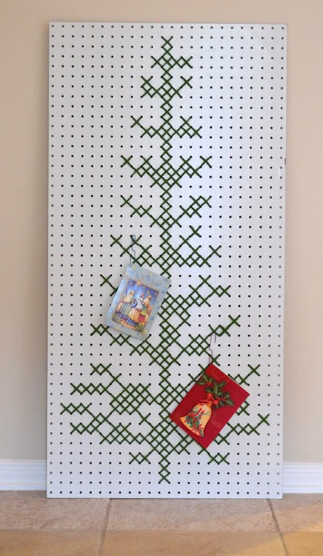 Cross Stitch or Cutout Christmas Tree