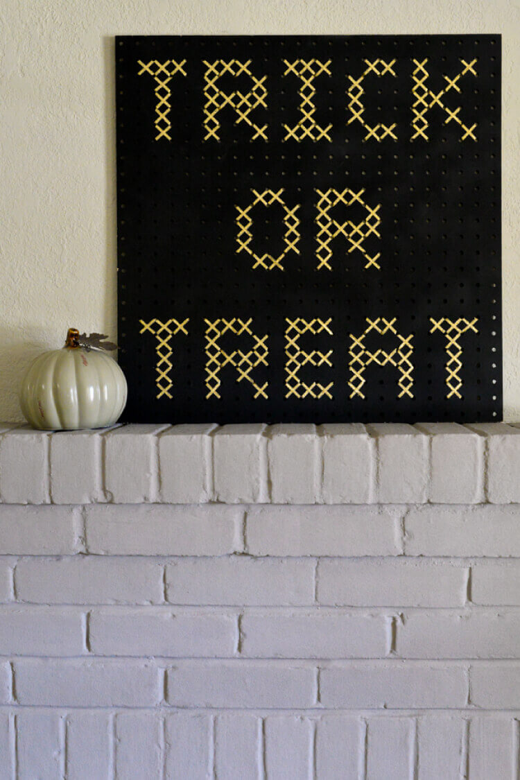 Create Cross-Stitch Pegboard Signs