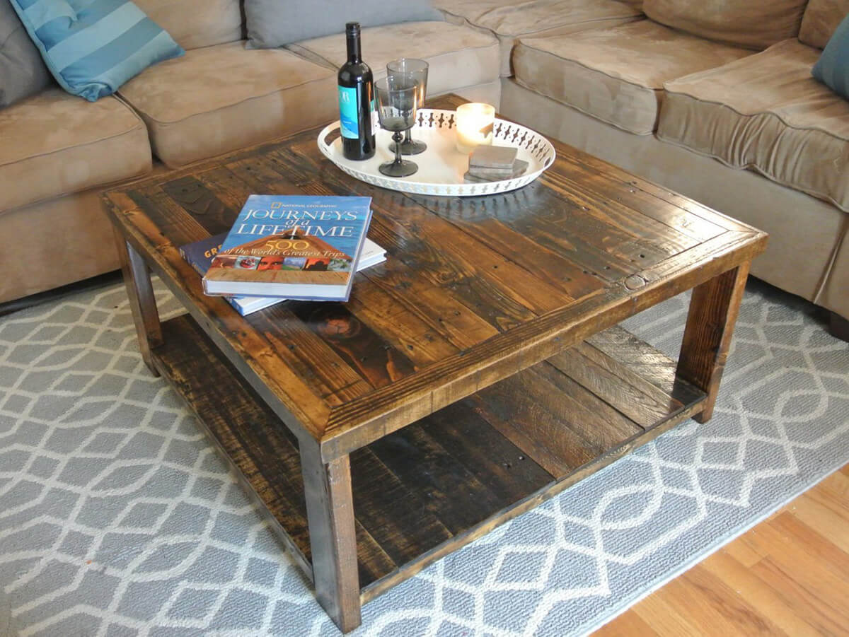 Completely Unique Reclaimed Pallet Wood Table