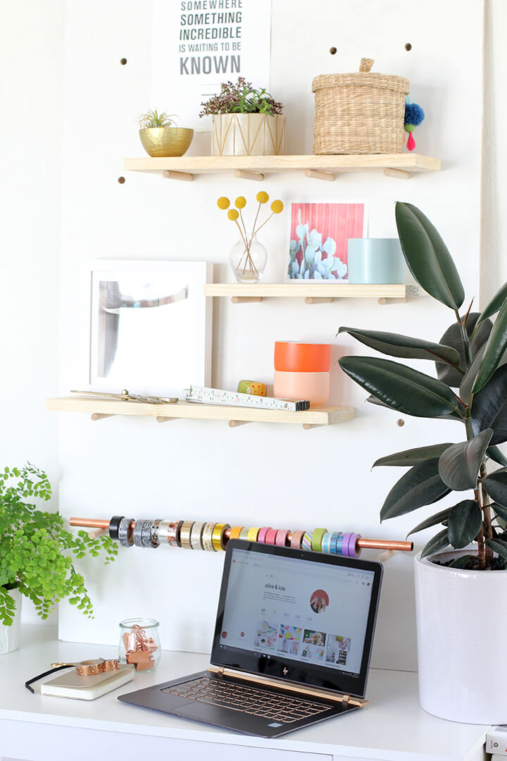 DIY Pegboard Organizer for Large Size Items