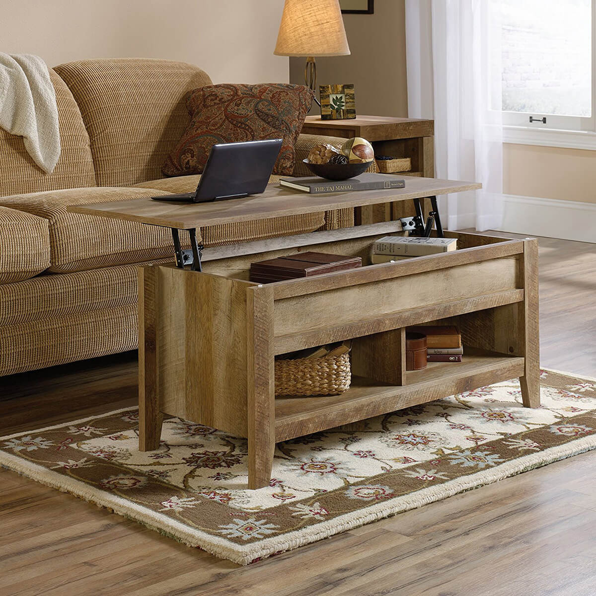 Extremely Cool Lift-Top Wooden Table