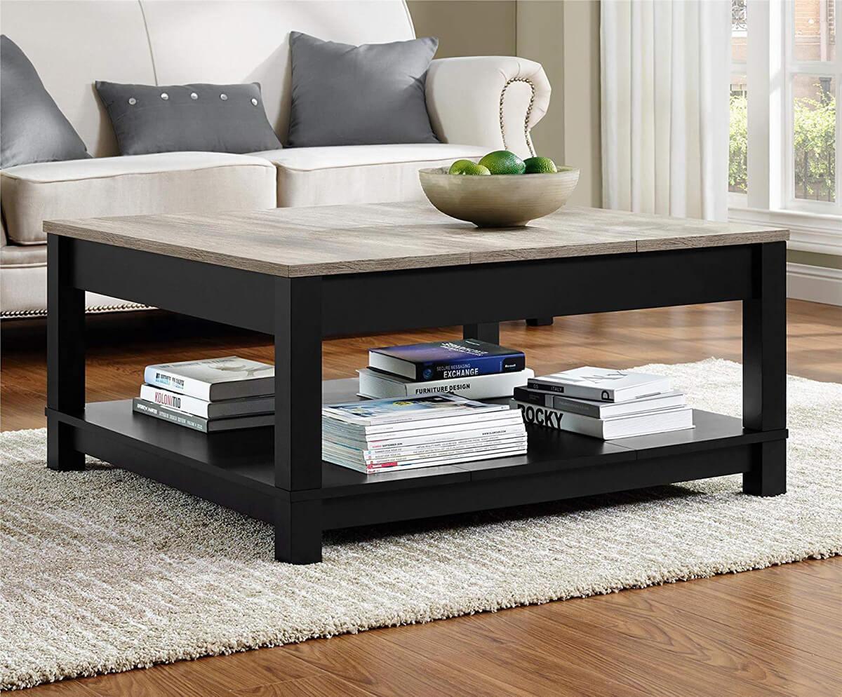 grey living room coffee table ideas