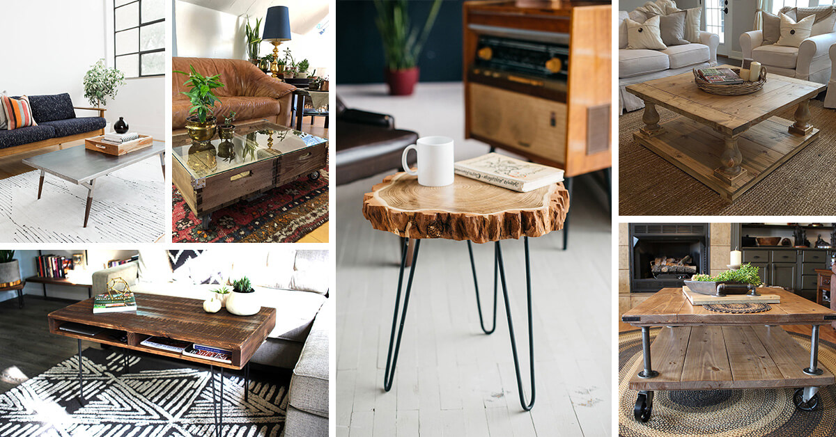 36 Best Coffee Table Ideas And Designs, Metal And Wood Table Ideas