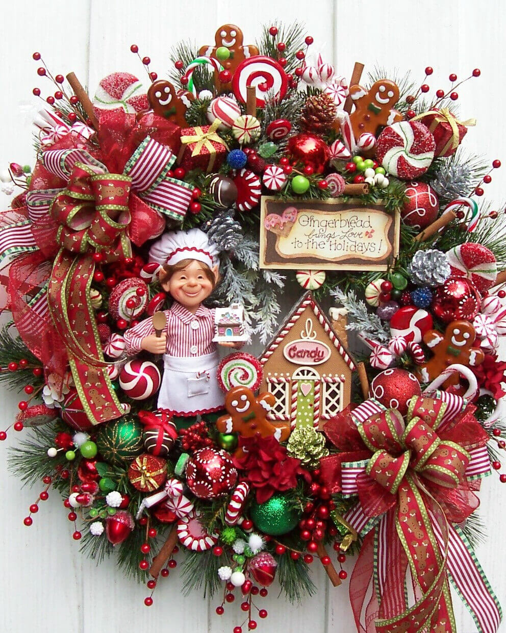 Explosion of Christmas Goodies Wreath