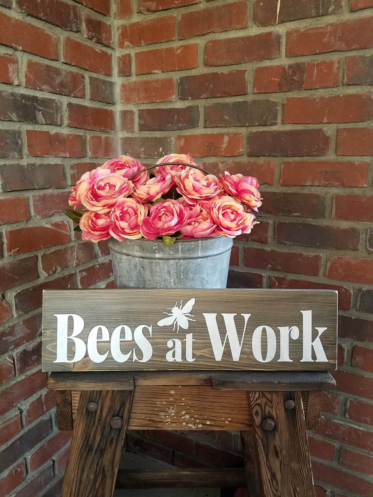 "Bees At Work" Sign