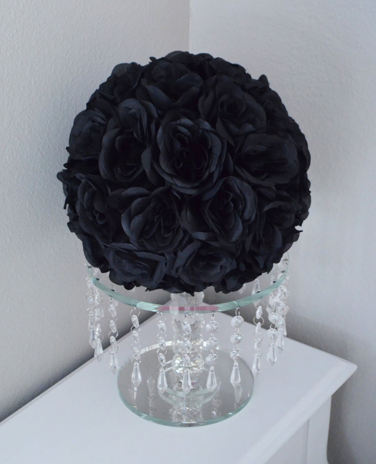 Elegant Black Roses Flower Ball