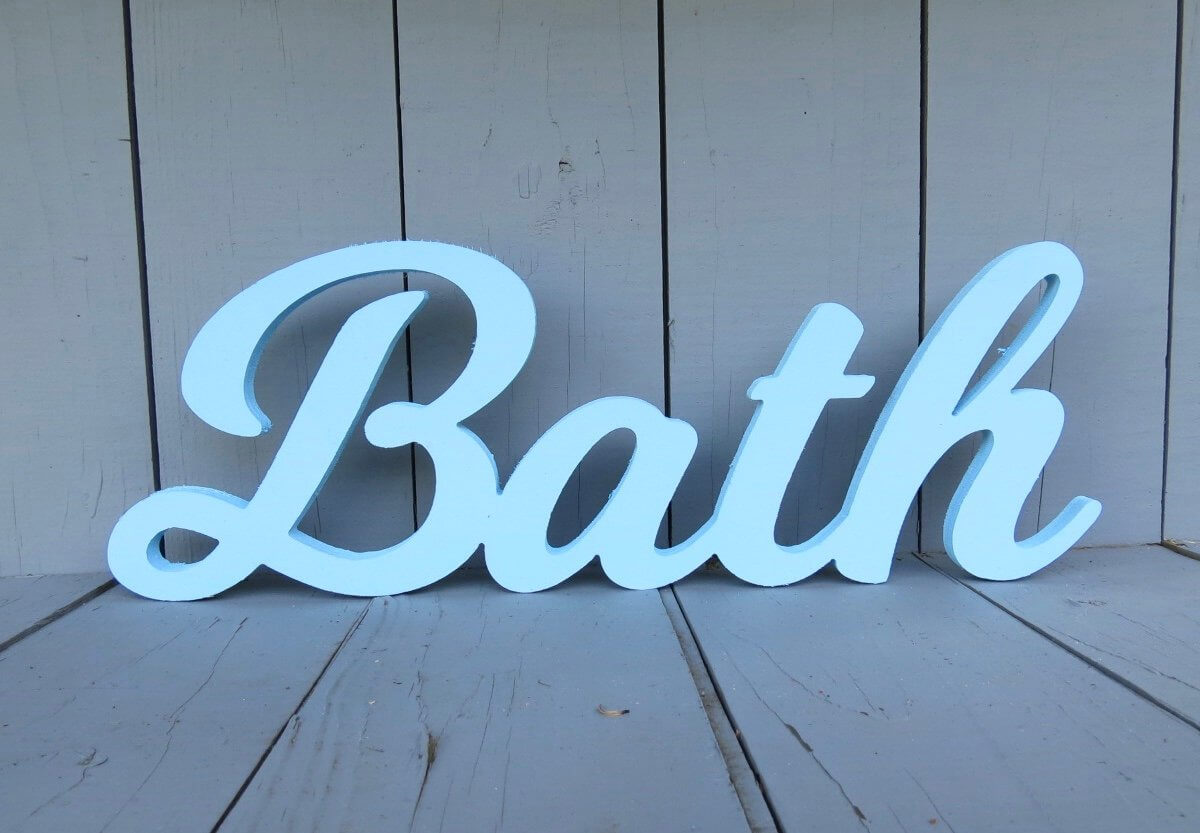 Bath Wood Bathroom Wall Art