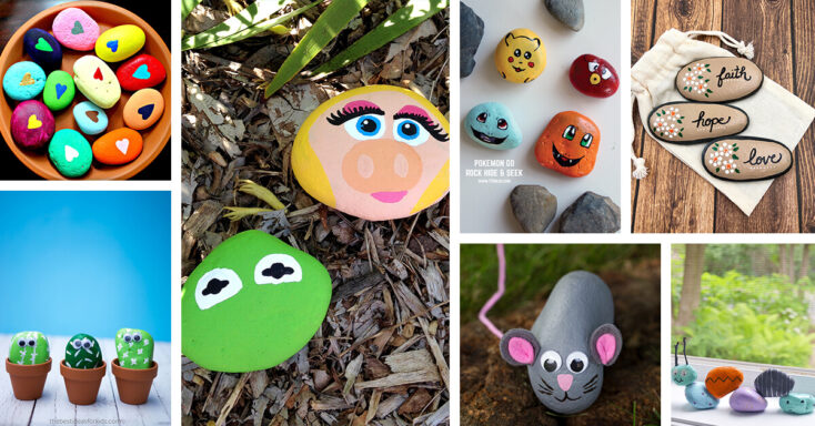 Featured image for 20 Painted Rock Ideas for Adding Playful and Adorable Décor to Your Home