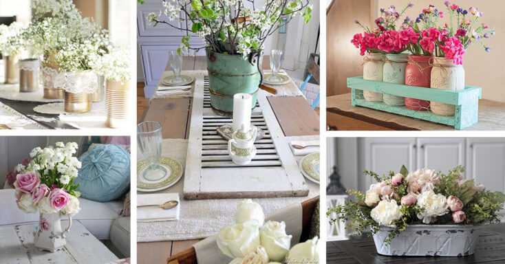 Featured image for 17 Shabby Chic and Vintage Centerpieces to Bring Charm to Your Table