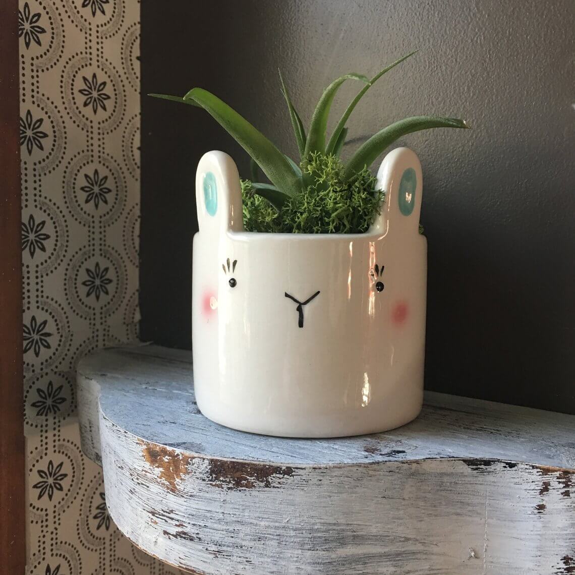 Hello Bunny! Perfect Planter for Spring Time