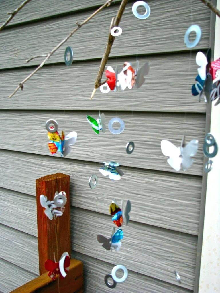 Flutterby's and Shiny Things Hanging Mobile