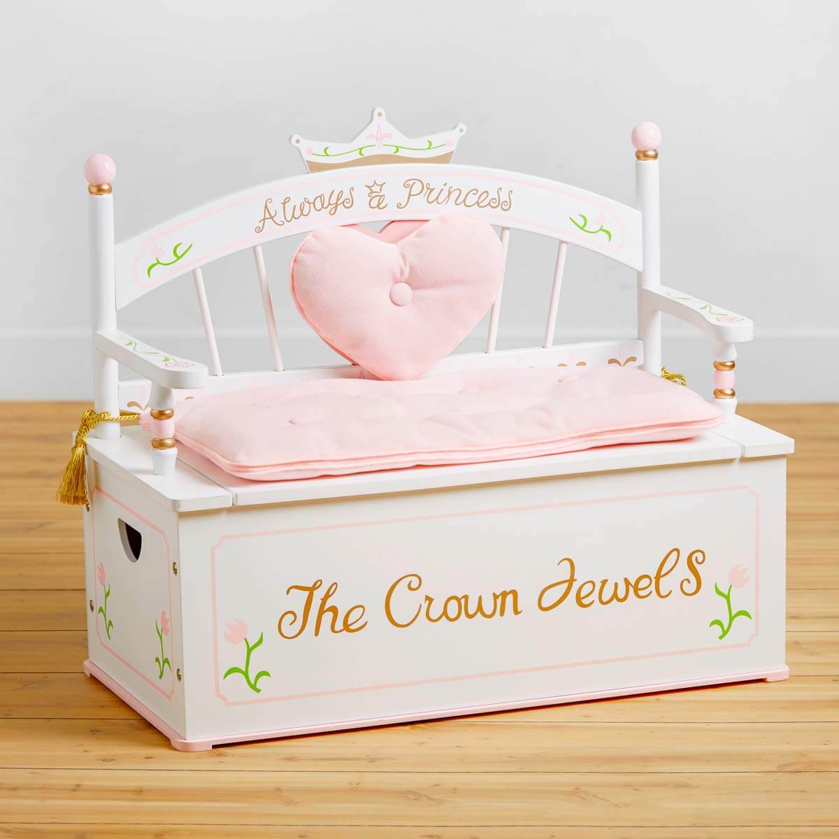 Disney princess toy box 2024 bench