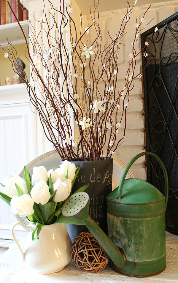 Playful Nature-Inspired Hearth Display