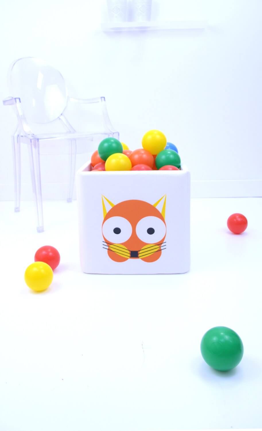 Charming Fox-Themed Toy Storage Cubes