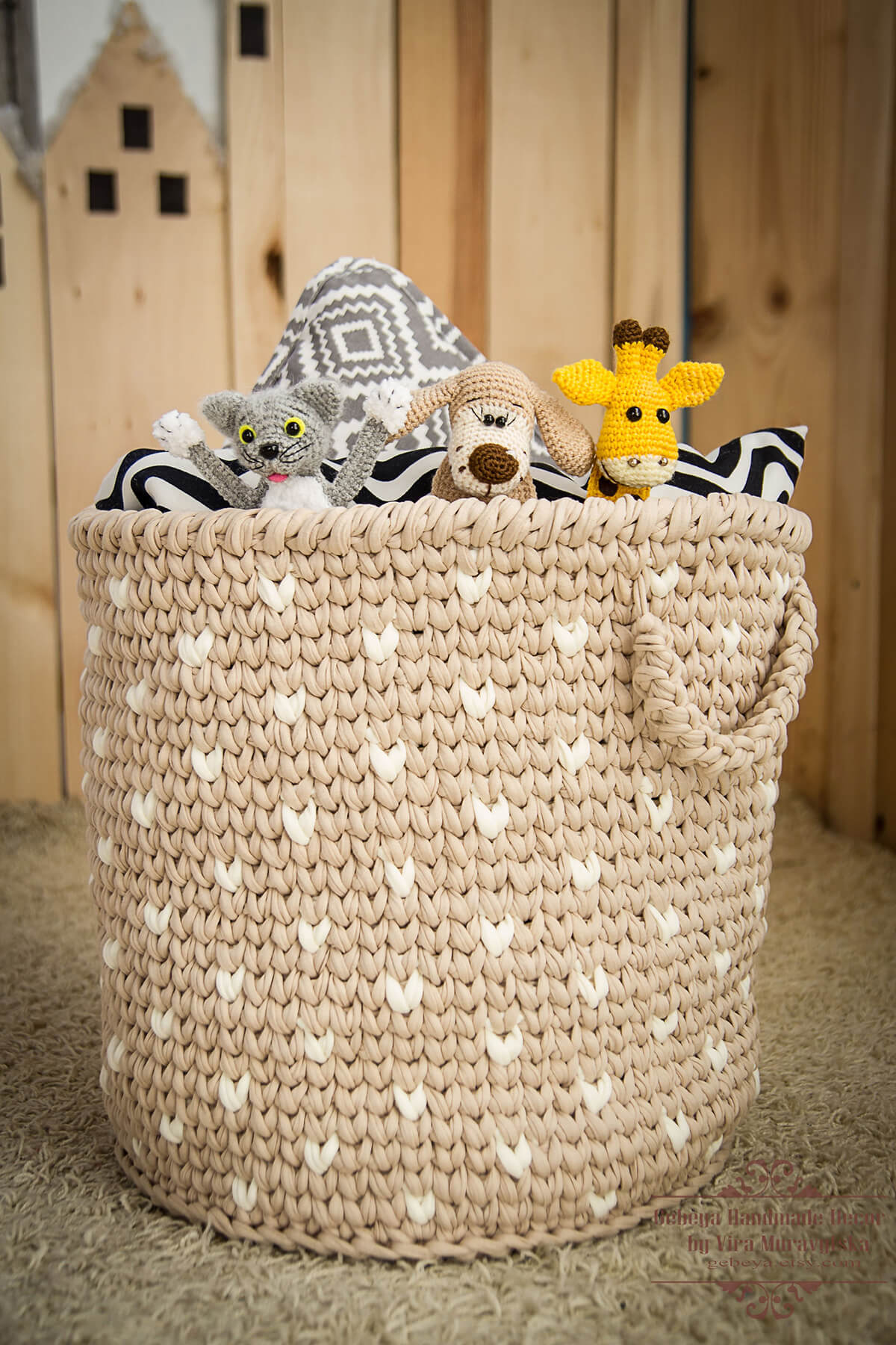 Stunning Crochet Basket Toy Storage