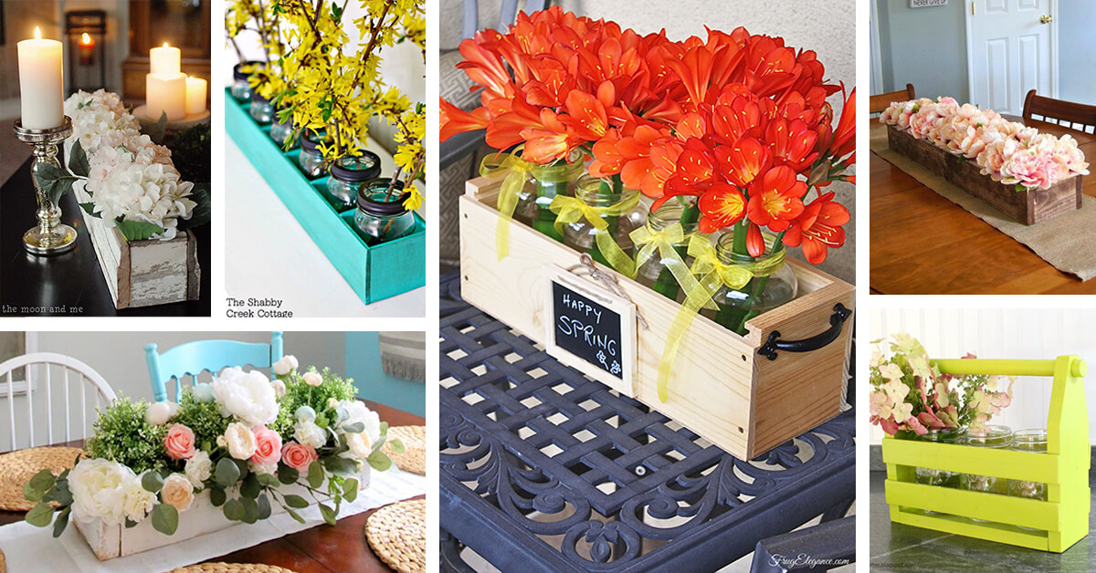 17 Best Diy Flowerbox Centerpiece Ideas And Designs For 2021 - Diy Centerpieces Flowers