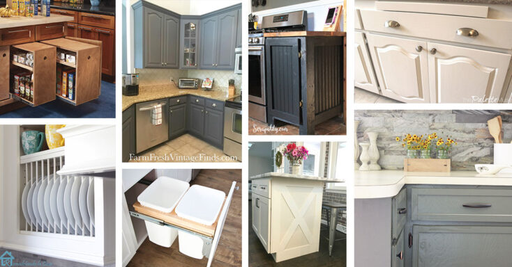 Featured image for 20 Stylish DIY Kitchen Cabinets that are Budget-friendly and Easy to Make