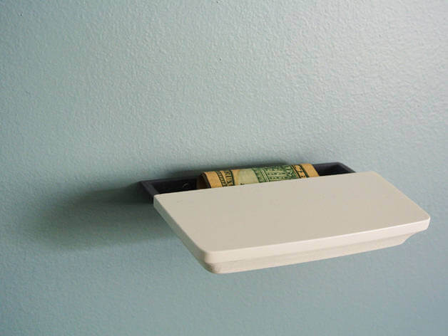 Floating Shelf with Hidden Space for Valuables