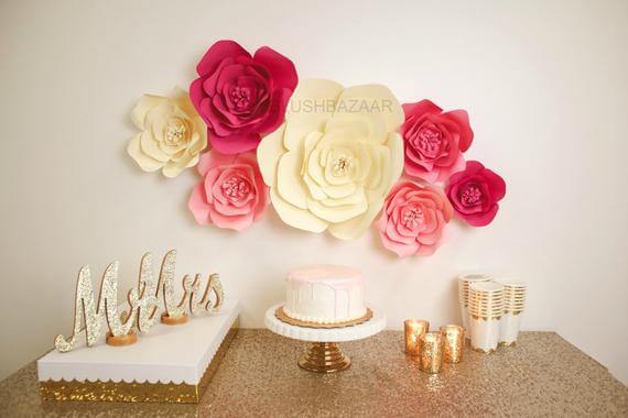 Giant Paper Flower Wall Décor